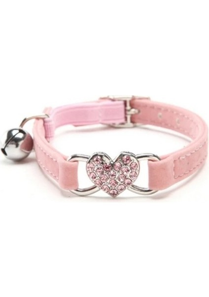 Yantangyue Evcil Hayvan Için Elastik Yaka Kalp Şeklinde Tasma - Pembe (Yurt Dışından)