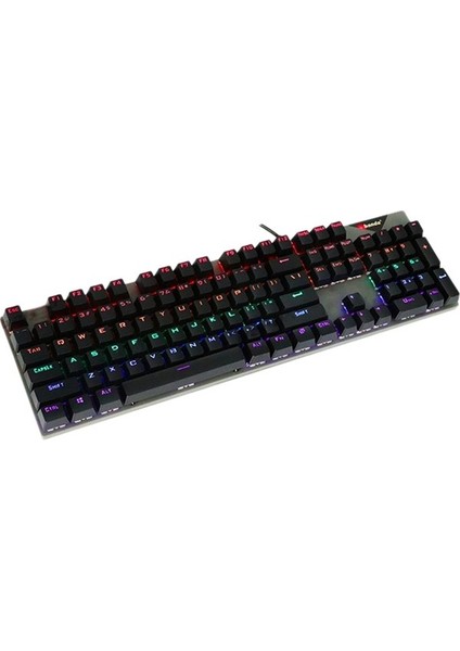 Shuai Yan Banda MK10 Bilgisayar Klavi, Pc ve Laptop Için Tak ve Çalıştır Kablolu USB Renkli Işıklı Klavye (Yurt Dışından)