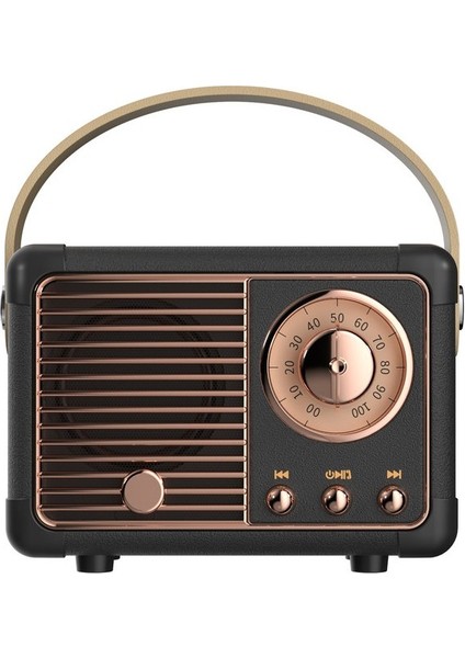 Retro Bluetooth Hoparlör - Pembe (Yurt Dışından)