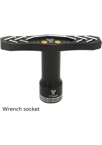 Rc Model Özel Onarım Aracı Anahtar Somun Çıkarma Metal Altıgen Tekerlek Kombinasyonu Siyah (Yurt Dışından) modelleri