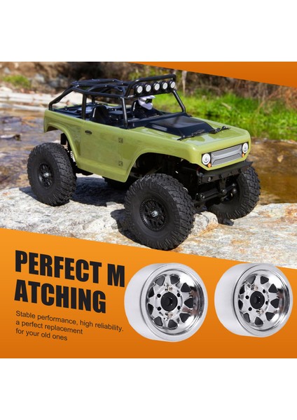 Çelik 1.0 Beadlock Tekerlek Jant Tekerlek Göbeği 1/24 Rc Prıger Arak Axıal SCX24 Deadbolt C10 Jeep Gladiator Bronco, Gümüş (Yurt Dışından) indirimleri