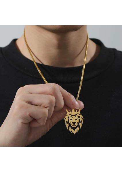 Örümcek Kolye Kolye Paslanmaz Çelik Kral Taç ile Hafif Aslan Kolye Örümcek Adam Kolye Punk Hayvan Charm Erkekler Kadınlar Için Vintage Cadılar Bayramı Takı (Yurt Dışından) fırsatları