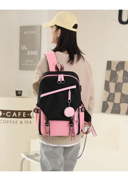 2023 Yeni USB Şarj Okul Çantası Oxford Bez Erkek Sırt Çantası Büyük Kapasiteli Ortaokul Öğrencisi Açık Sırt Çantası (Yurt Dışından) fiyatları