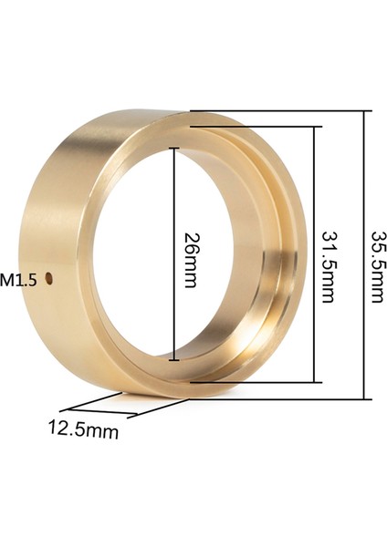 4pc 140G Pirinç 1.0 Inç Beadlock Tekerlek Jant Iç Ağırlık Kelepçe Halkası 9780 TRX4M Için 1/18 Rc Paletli Araba Yükseltme Parçaları (Yurt Dışından) fiyatları