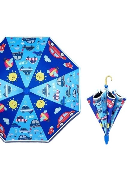 Yarı Otomatik Su Geçirmez Çocuk Şemsii (Yurt Dışından)