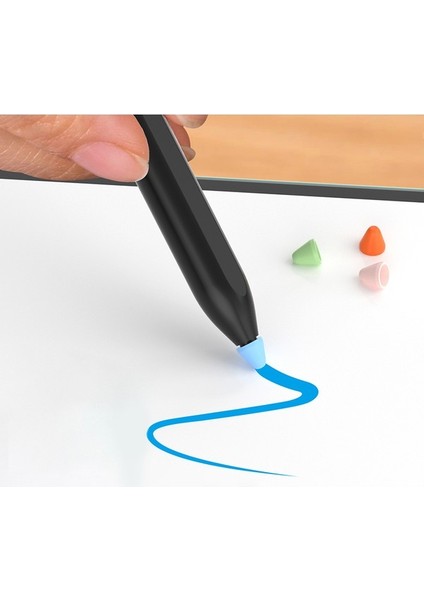 Xiaomi Akıllı Kalem Için 10 Adet Yumuşak Silikon Kalem Ucu Kapağı Dokunmatik Ekran Stylus Kalem Ucu Kol-Siyah (Yurt Dışından) indirimleri