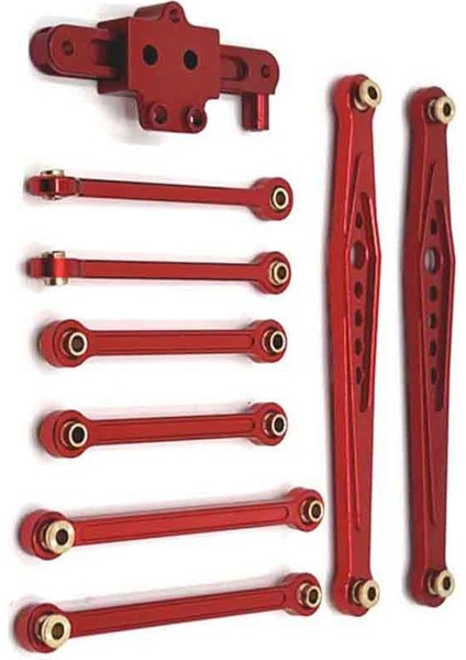Rc Araba Yükseltme Sabit Çubuk Direksiyon Grubu Wltoys Için Servo Kol Kiti 1/12 124006 12423 12427 Pro Rc Araba Yükseltme Parçaları Kırmızı (Yurt Dışından) indirimleri