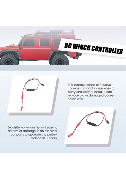 Rc Araba Vinç 3ch Uzaktan Kumanda, 1/10 Rc Prıgler Axıal SCX10 Traxxas Trx4 Tamiya Için Adaptör Fişiyle Kablo Alın (Yurt Dışından) modelleri