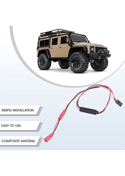Rc Araba Vinç 3ch Uzaktan Kumanda, 1/10 Rc Prıgler Axıal SCX10 Traxxas Trx4 Tamiya Için Adaptör Fişiyle Kablo Alın (Yurt Dışından) fırsatları
