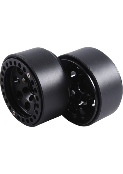 4pcs 1.9 Metal Beadlock 8 Yuvarlak Delik Tekerlek Hub Jant 1/10 Rc Prıger Axıal SCX10 90046 AXI03007 Trx4 Redcat D90, Siyah (Yurt Dışından) modelleri