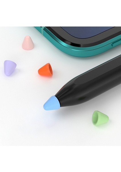 Xiaomi Akıllı Kalem Için 10 Adet Yumuşak Silikon Kalem Ucu Kapağı Dokunmatik Ekran Stylus Kalem Ucu Kol-Siyah (Yurt Dışından) modelleri