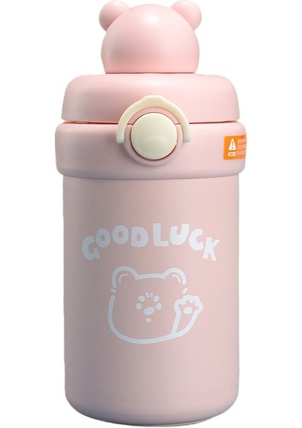 Termos Bardak Erkekler ve Kadınlar Karikatür Sevimli Taşınabilir Kompakt Büyük Kapasiteli Paslanmaz Çelik Termos Bardak (Yurt Dışından)