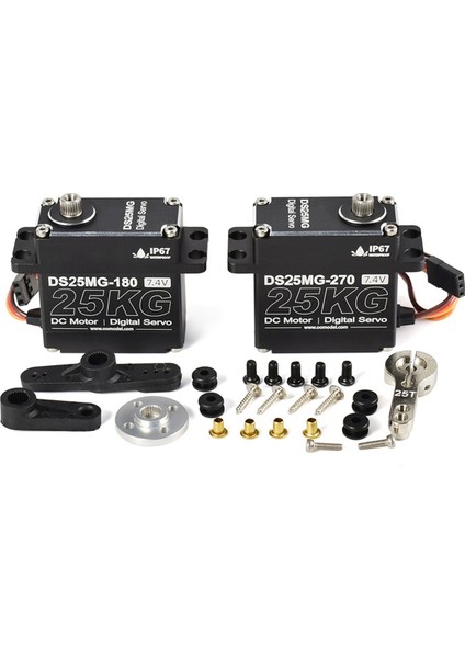 25KG Servo Motor Su Geçirmez Dijital Servo Yüksek Tork Metal Dişli Servo Rc Otomobil Robotu Mekanik Kollar, 180 Derece (Yurt Dışından) indirimleri