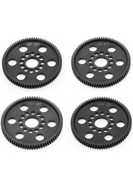 4pcs 48P Spur Dişli Ana Dişli 79T+80T+81T+82T 3recıng Sakura S Xı Xıs Cs D4 D5 1/10 Rc Araba Yükseltme Parçaları (Yurt Dışından)