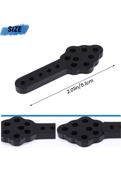 4pcs Cnc Metal Şok Emici Montaj Ayar Yükseklik Açısı Rc Paletli Araba Eksenel SCX10 90046 D90 D110, Siyah (Yurt Dışından) indirimleri