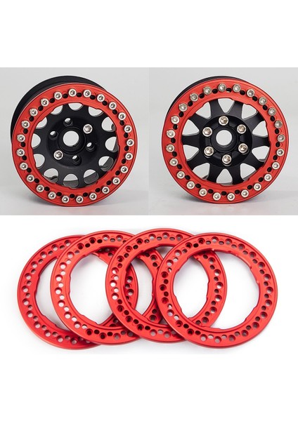 4pcs Metal Alaşım 1.9 Inç Tekerlek Jant Beadlock Halkaları Eksenel SCX10 D90 Traxxas Trx-4 1/10 Rc Trail Araç Parçaları, Siyah (Yurt Dışından) fiyatları