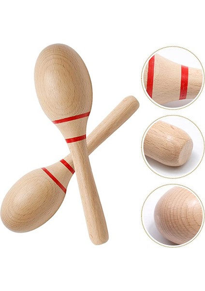 8 Inç El Perküsyon Çıngırakları, Kayın Ahşap Rumba Çalkalayıcılar, Oyunlar Için Latin Müzik Aleti Parti Iyilikleri (Yurt Dışından) modelleri