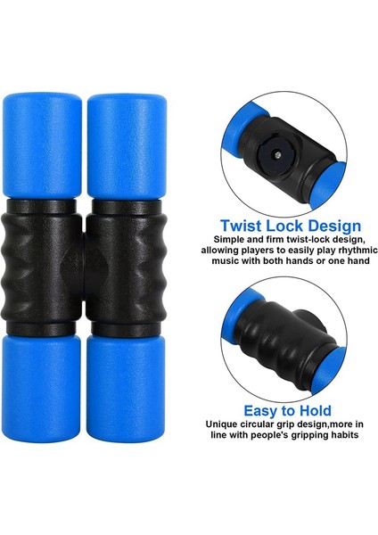 Çift Sıralar Shakers Perküsyon Enstrümanları, Orta Hacimelatin Perküsyon Enstrümanları, Stüdyo, Bant, Davulcu, (Mavi) (Yurt Dışından) indirimleri