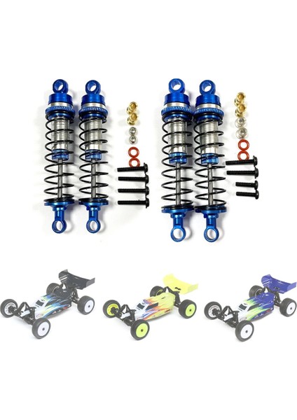 Losi Için Metal Ön ve Arka Şok Emici Damper 1/18 Mini-T 2.0 1/16 Mini-B Rc Kamyon Araba Yükseltmeleri Parçaları, Mavi (Yurt Dışından) indirimleri