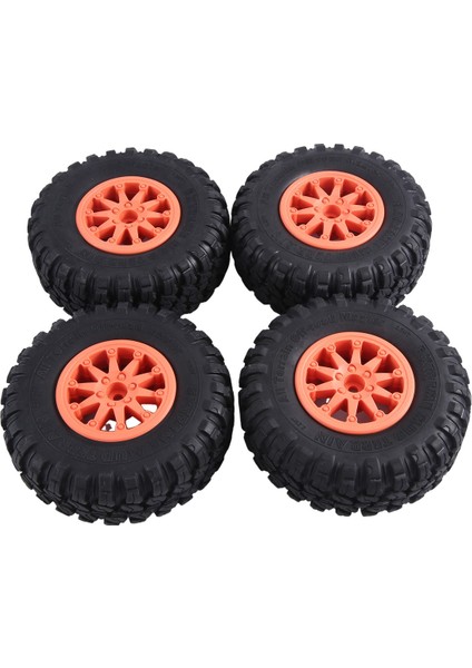 4pcs 118X44MM 2,2 Inç Kauçuk Lastikler ve Plastik Beadlock Tekerlek Jant 1:10 Rc Rc Rock Tracler Axial SCX10 RR10 Rc Araba, Turuncu (Yurt Dışından) modelleri