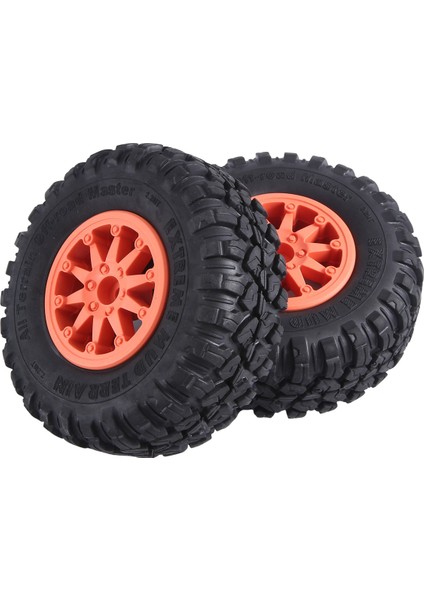 4pcs 118X44MM 2,2 Inç Kauçuk Lastikler ve Plastik Beadlock Tekerlek Jant 1:10 Rc Rc Rock Tracler Axial SCX10 RR10 Rc Araba, Turuncu (Yurt Dışından) fırsatları