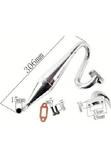 Hsp 050024 1/5 Rc Uzaktan Kumanda Modeli Araç Susturucu Metal Egzoz Borusu, Modifiye ve Yükseltilmiş Aksesuarlar (Yurt Dışından) fiyatları