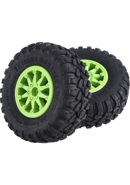 4pcs 118X44MM 2,2 Inç Kauçuk Lastikler ve Plastik Boncuk Tekerleği 1:10 Için Rc Kaya Paletli Eksenel SCX10 RR10 Rc Araba, Yeşil (Yurt Dışından) fiyatları