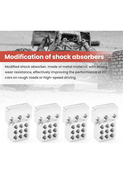 4pcs Rc Araç Metal Şok Tower Braket Kitleri Şok Sbsorbers Uzatma Koltuk 1/16 Wpl C-14/C-14K/C-24/C-24K Kamyon Kamyon Kapalı Çocuk Araç Araçları (Yurt Dışından) fırsatları