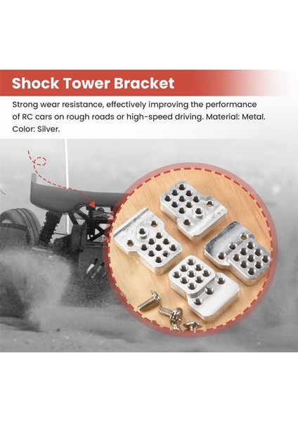 4pcs Rc Araç Metal Şok Tower Braket Kitleri Şok Sbsorbers Uzatma Koltuk 1/16 Wpl C-14/C-14K/C-24/C-24K Kamyon Kamyon Kapalı Çocuk Araç Araçları (Yurt Dışından) indirimleri