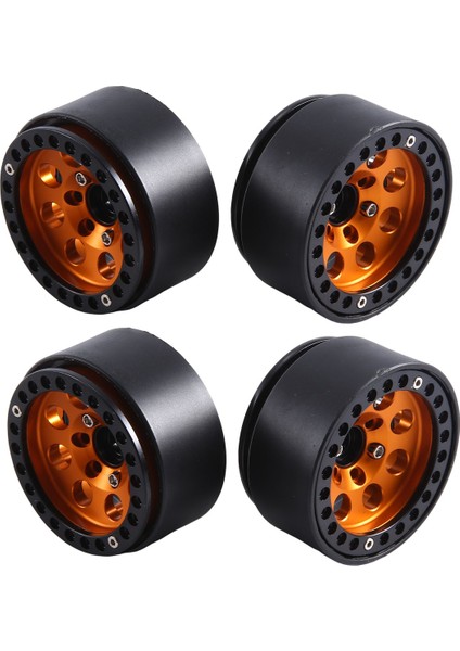 4pcs 1.9 Metal Beadlock 8 Yuvarlak Delik Tekerlek Hub Jant 1/10 Rc Prıger Axıal SCX10 90046 AXI03007 Trx4 Redcat D90, Altın (Yurt Dışından)