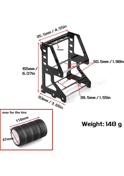 Rc Tekerlek Rafı Rc Tekerlek Lastik Depolama Rafı Rc 1/10 1/12 Taşıtlar Için Metal Tekerlek Rim Lastik Depolama Rafı Model Trail Araç (Yurt Dışından) fırsatları