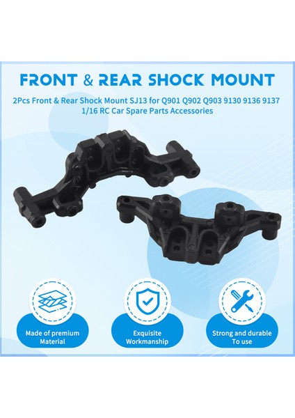 2pcs Ön ve Arka Şok Montaj SJ13 Xinlehong Hosim Q901 Q902 Q903 9130 9136 9137 1/16 Rc Araba Yedek Parçalar Aksesuarları (Yurt Dışından) fırsatları