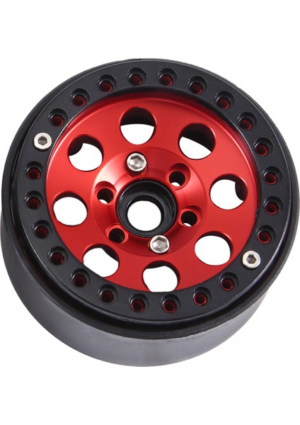 4pcs 1.9 Metal Beadlock 8 Yuvarlak Delik Tekerlek Hub Jant 1/10 Rc Prıger Axıal SCX10 90046 AXI03007 Trx4 Redcat D90, Kırmızı (Yurt Dışından) indirimleri