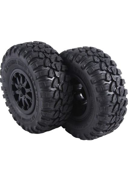 4pcs 118X44MM 2,2 Inç Kauçuk Lastikler ve Plastik Beadlock Tekerlek Jant 1:10 Rc Rc Rock Trawler Axial SCX10 RR10 Rc Araba, Siyah (Yurt Dışından) modelleri