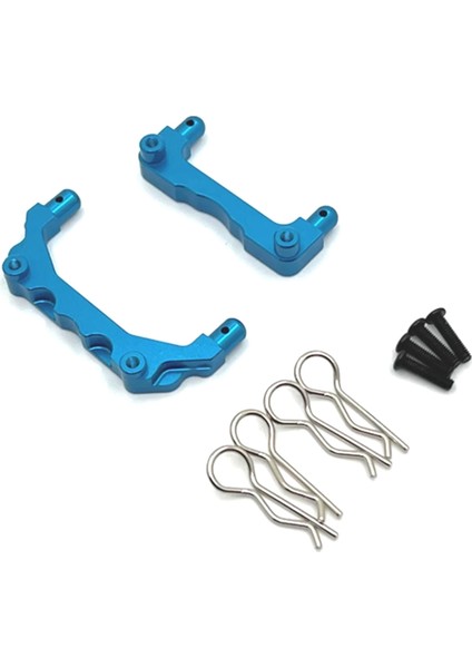 Alüminyum Ön ve Arka Metal Gövde Sütunları Mjx Için Parçalar 1/14 14209 14210 Rc Araba Yükseltme Parçaları Mavi (Yurt Dışından)