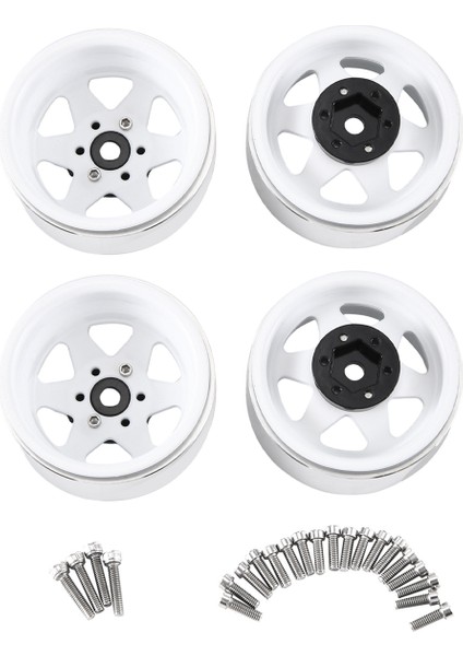 4pcs Derin Yemek 1.9 Inç Metal Beadlock Tekerlek Göbek Jant 1/10 Rc Praw. (Yurt Dışından) modelleri