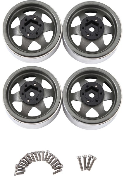 4pcs Derin Yemek 1.9 Inç Metal Beadlock Tekerlek Göbek Jant 1/10 Rc Praw. (Yurt Dışından)