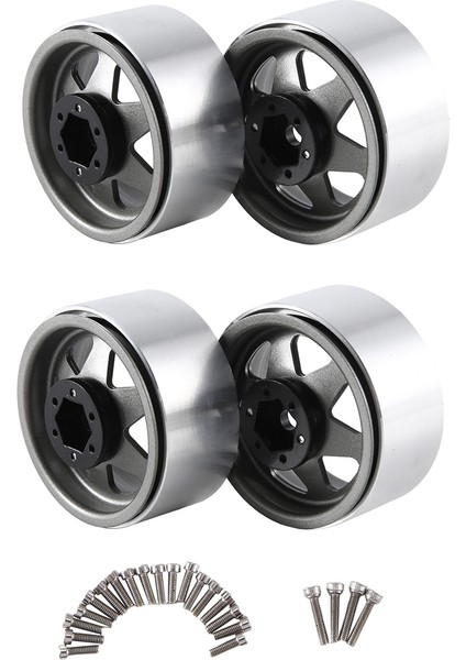 4pcs Derin Yemek 1.9 Inç Metal Beadlock Tekerlek Göbek Jant 1/10 Rc Praw. (Yurt Dışından) modelleri