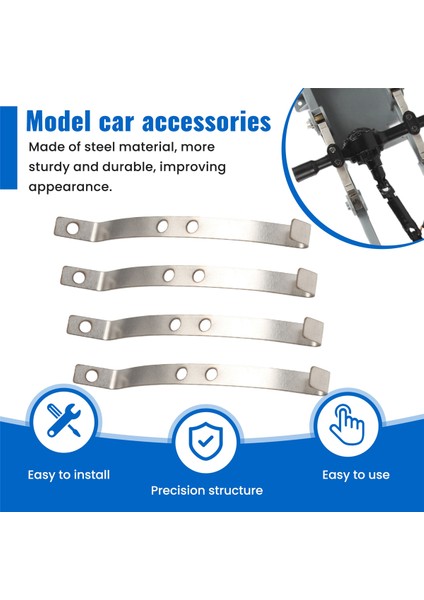 4pcs Çelik Şok Emici Yaprak Yayları Wpl Için Süspansiyon D12 B14 B24 B16 B36 Rc Kamyon Araba Yükseltmeleri Parça Aksesuarları (Yurt Dışından) fırsatları