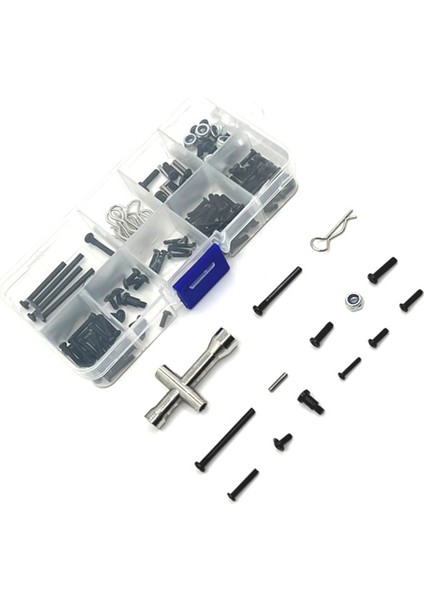 159PCS Metal Yükseltme Retrofit Vidalı Tool Kutusu Scy Için 1/16 16101 16201 Jjrc Q130A Q130B Rc Araç Parçaları (Yurt Dışından) fırsatları
