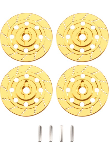 4pcs Metal Fren Disk Tekerleği Jant Kutusu Metal Onaltılık Adaptörü 12/10 Sakura D4 Yol Yarışı Rc Araç Parçaları, Altın (Yurt Dışından)