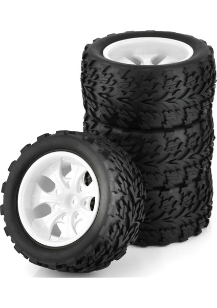 4pcs 118MM 1/10 Rc Canavar Kamyon Buggy Lastik Lastik Tekerleği Köpük Ekler Traxxas Için 12MM Altı Arrma Redcat Hsp Tamiya, Beyaz (Yurt Dışından) indirimleri