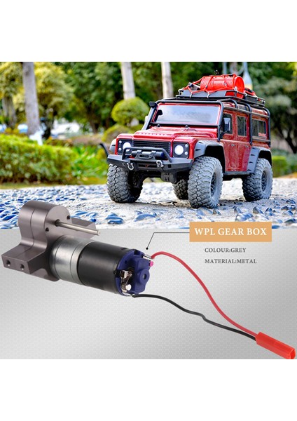 370 Fırçalanmış Motor+Wpl Henglong C14 C14 B14 B24 B16 B36 4x4 6x6 Yükseltilmiş Parçalar, Gri (Yurt Dışından) indirimleri