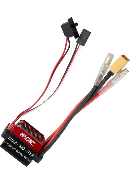 60A Esc Rc Car Esc Fırçalanmış Elektrik Hız Kontrolörü 6V/2A Bec 1/10 Rc Car, XT60-PLUG Için Değiştirme (Yurt Dışından)