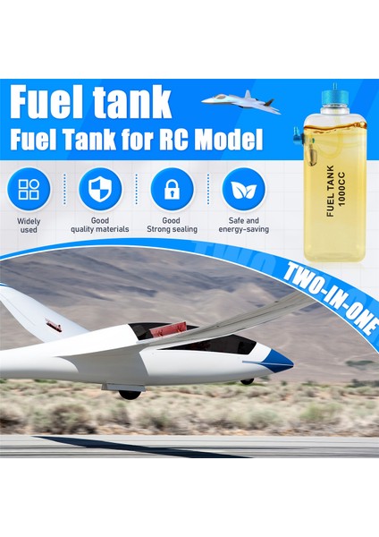 Yakıt Deposu Petrol Şeffaf Plastik Şişe 1000CC Cnc Rc Gaz ve Nitro Uçak Için (Yurt Dışından) fırsatları