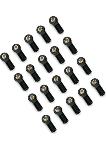 20PCS Metal M3 Tıe Çubuk Uç Top Bağlantı Bağlantı Top Kafası 1/10 Rc Araç Paletli Eksenel SCX10 Traxxas Trx4 D90 Tamiya CC01,5 (Yurt Dışından)