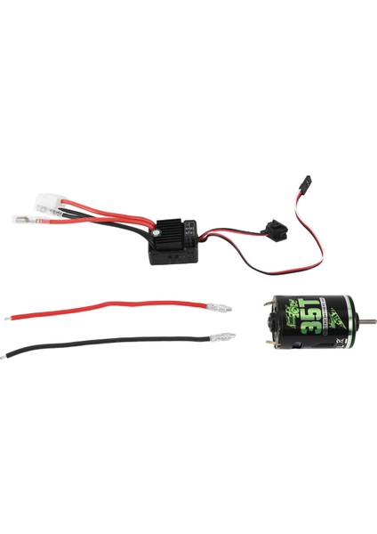 540 Fırçalanmış Motor 35T, 1060 Fırçalanmış Esc 60A 2-3s Lıpo Rc 1/10 Araba Için Su Geçirmez Elektrikli Hız Kontrolörü (Yurt Dışından) modelleri