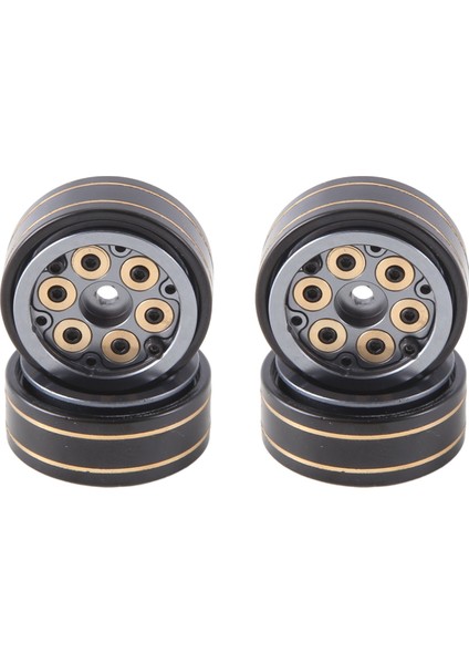 4pcs 1.0inch Mini Beadlock Tekerlek Jant Hub 1/24 1/18 Rc Paletli TRX4M AX24 SCX24 FCX24 FCX18 Rc Crawler Car Tıtanıum (Yurt Dışından) fiyatları