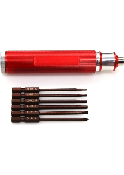 6 Engebeli Tornavida H1.5 2.0 2.5 3.0mm Yuva Yuvalı Phillips Tornavida Alet Kiti Rc Model Araba Teknesi Uçakları, 2 (Yurt Dışından)