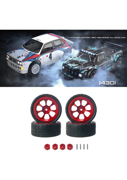 Lastikler Metal Tekerlek Göbekleri Mjx Için Set 1/14 14301 14303 Rc Araba Yükseltme Parçaları (Yurt Dışından) fiyatları